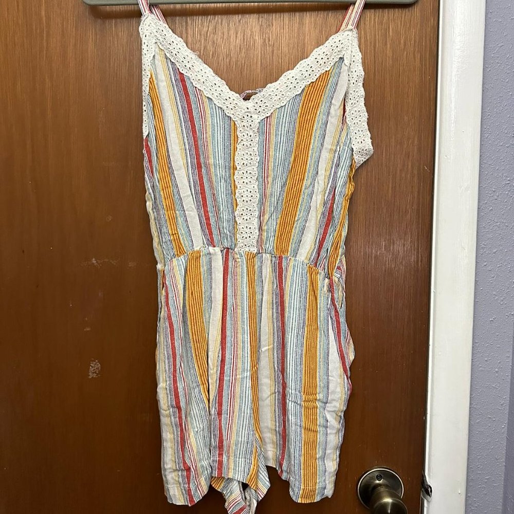 multicolored romper